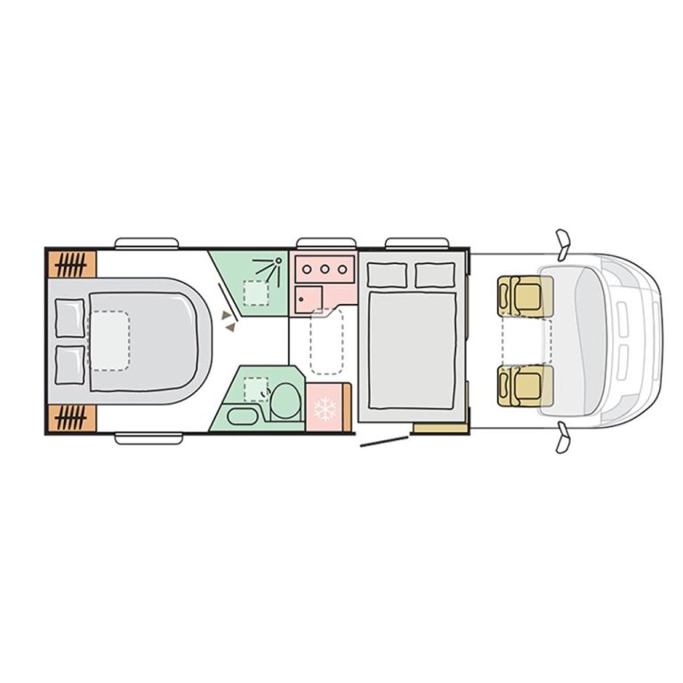 Adria Matrix Axess 670 sc mapa general